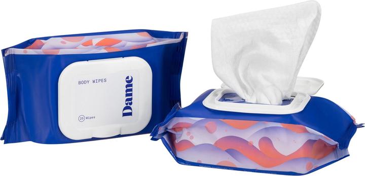 Immagine prodotto Dame Products Salviette per il corpo 25 pz (Lozione per il lavaggio intimo)