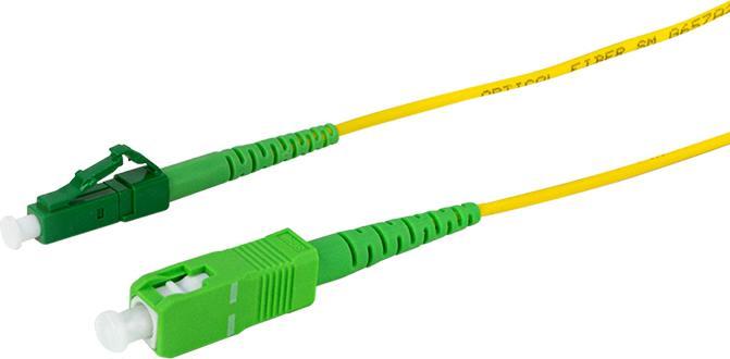 Actual product image LogiLink Fibre optic patch cable, SC plug - LC plug, OS2, 20 m (UTP, CAT6, 20 m)