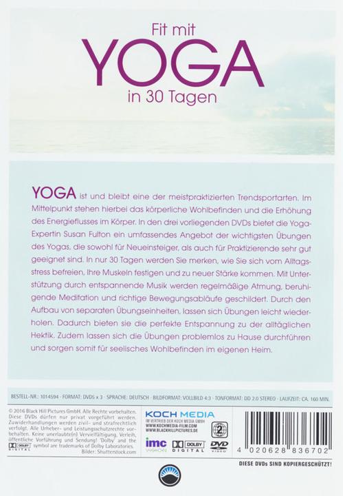 Produktbild Plaion Fit mit Yoga in 30 Tagen (DVD, 2003, Deutsch)