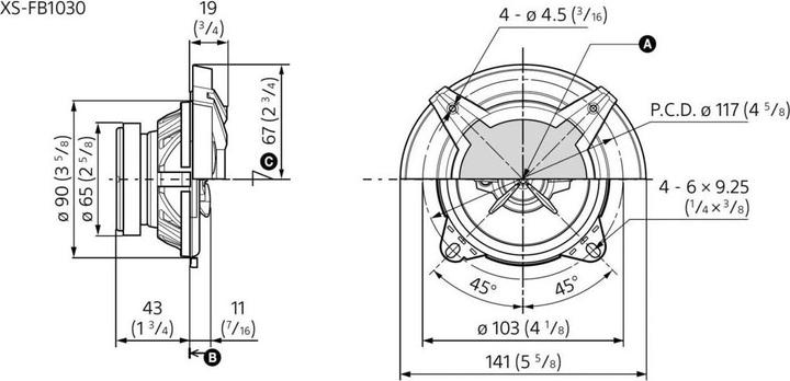 Image du produit Sony Xs-Fb1030 (220 W, 10 cm)