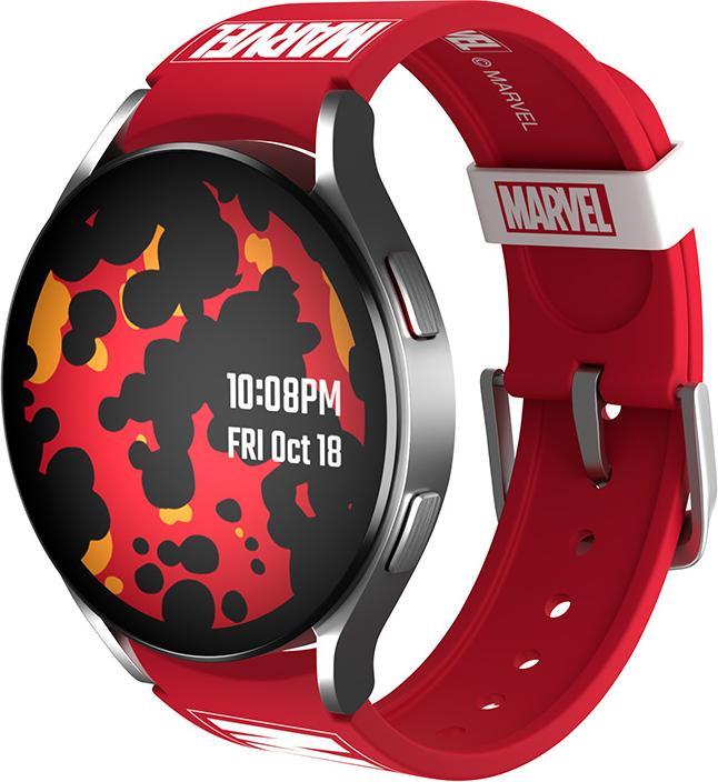 Actual product image Moby Fox Marvel Logo Samsung Smartwatch Band (Silicone, 4, Galaxy Watch 6, 5 Pro)