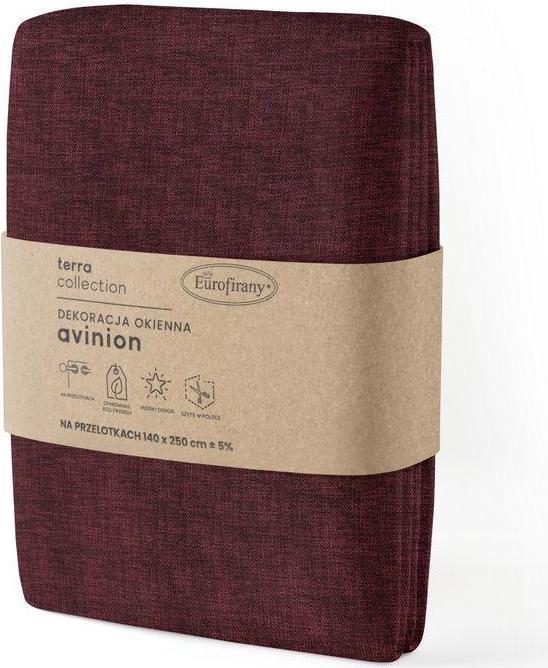 Produktbild Eurofirany TERRA COLLECTION AVINION Soft curtain night curtain with melange effect, 140X250 cm, loops / rings (140 x 250 cm)