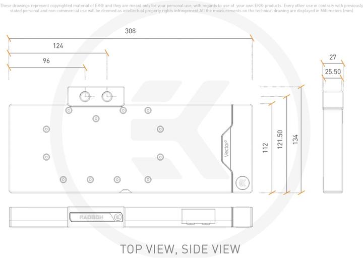 Actual product image EKWB EK QuanVec² RX 7900 XTX D-RGB Ni+Ac 3831109902707