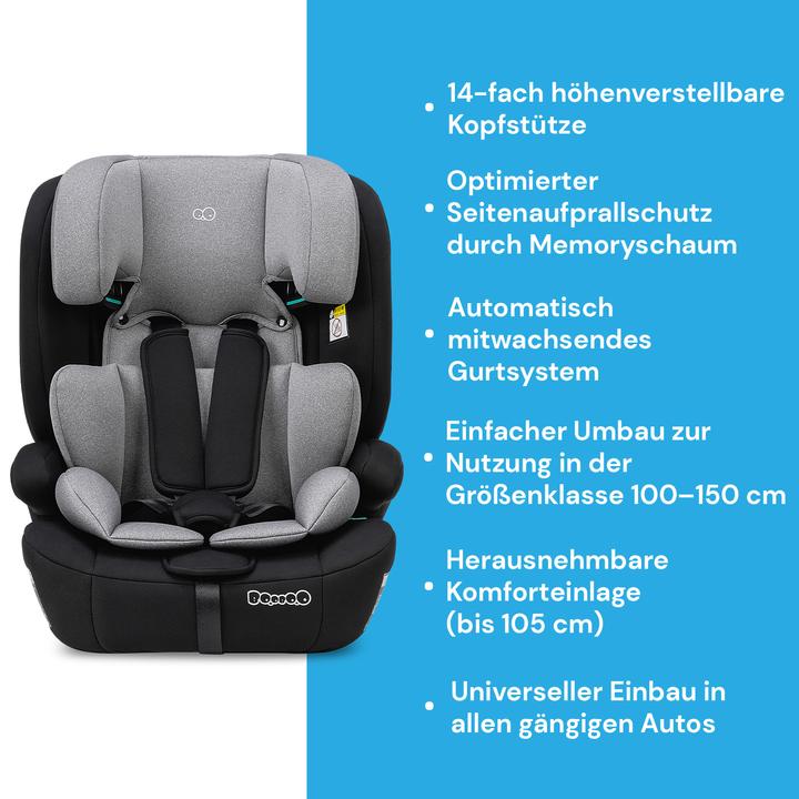 Actual product image Booboo Safety Berlin without Isofix (Child seat, ECE R129/i-Size Standard)