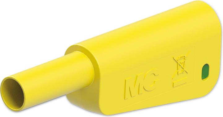 Actual product image Stäubli SLQ-4N-46 Safety laminated plug Plug Pin-Ø: 4 mm Yellow, Green 1
