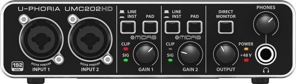 Actual product image Behringer UMC202HD recording audio interface (USB)