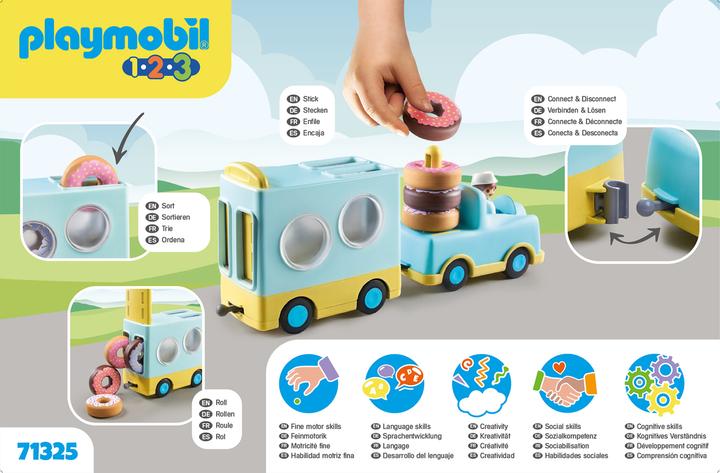 Actual product image Playmobil Crazy donut truck with stacking and sorting function (71325, Playmobil 1.2.3)