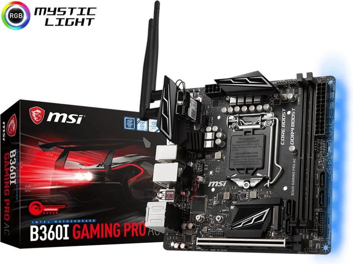 Image du produit MSI B360I Gaming Pro AC (LGA 1151, Intel B360, Mini-ITX)