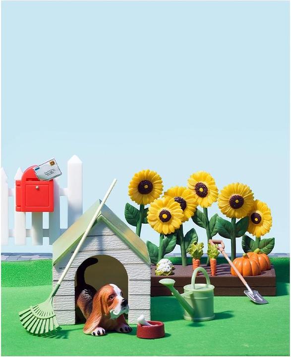 Actual product image Micki Lundby set garden + dog kennel