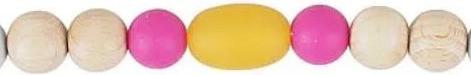 Image du produit Kikadu Attache-sucette jaune moutarde/rose (1 x)