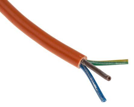 Produktbild Rs Pro Netzkabel H-05VV-F 3x0,75mm² orange (100 m)