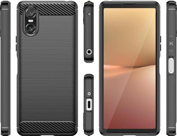 Actual product image Screenguard Carbon Brushed Soft Cover (Sony Xperia 10 VI)