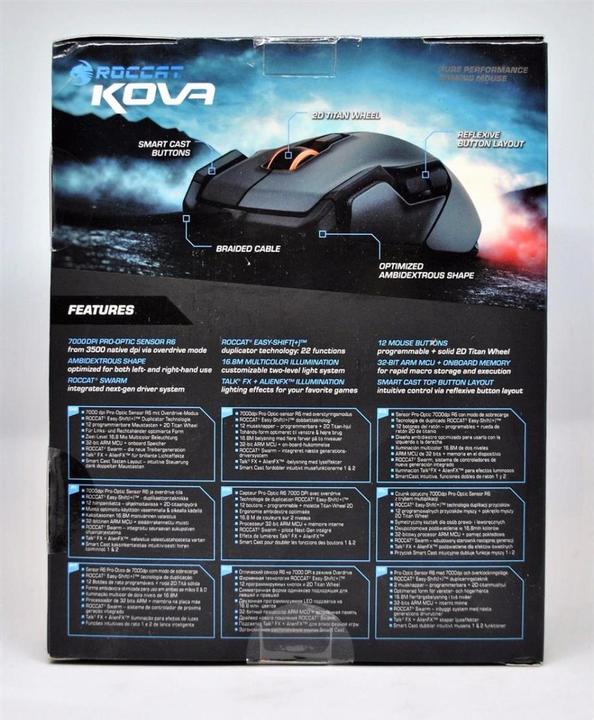Actual product image Roccat Kova Pure Performance Gaming Mouse (Cable)
