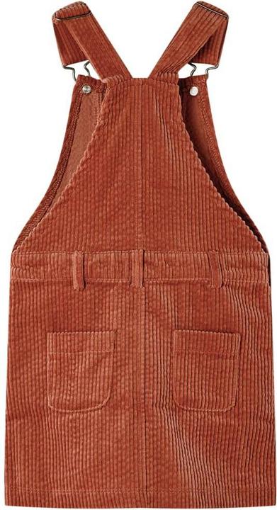 Actual product image VidaXL Children's dungaree dress corduroy cognac 116,Material: 100 (116)