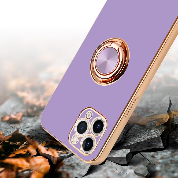 Produktbild Cadorabo Hülle für Apple iPhone 11 PRO MAX im TPU mit Kameraschutz und Ring LM089 Style (Apple iPhone 11 Pro Max)