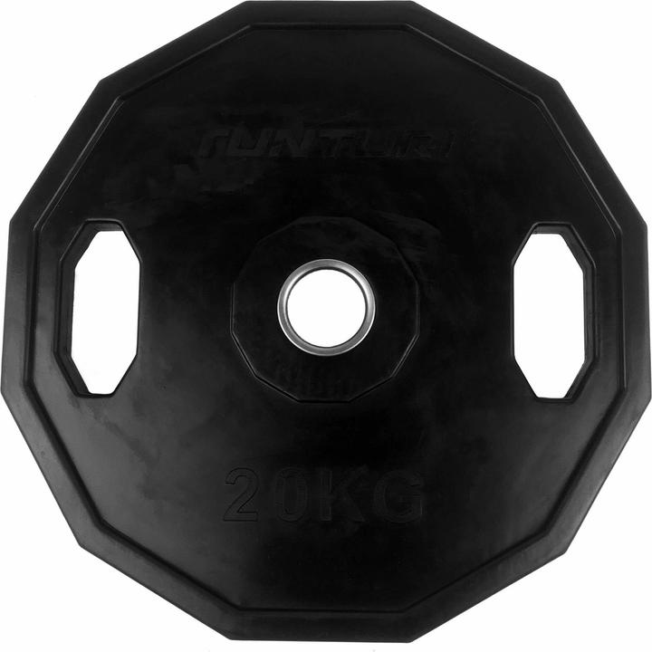 Tunturi Gummierte 20 kg Hantelscheibe 50 mm (1 x 20 kg)