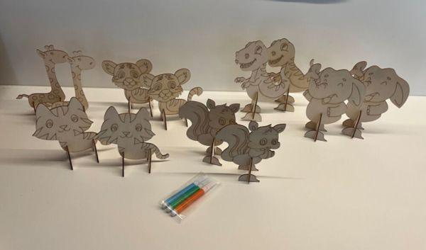 Produktbild Creative kids Animal figure 3D 5pcs FSC MIX