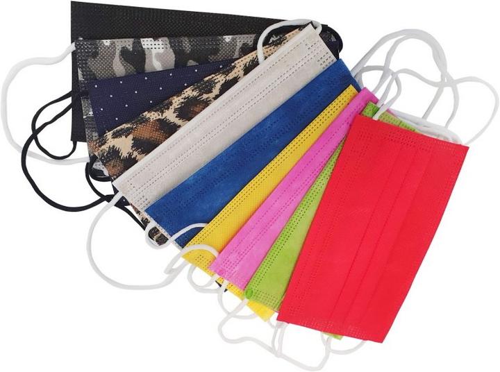 Image du produit Timask Masque jetable Multicolore (10 pcs) (Pas de classe de protection officielle, 10 x)