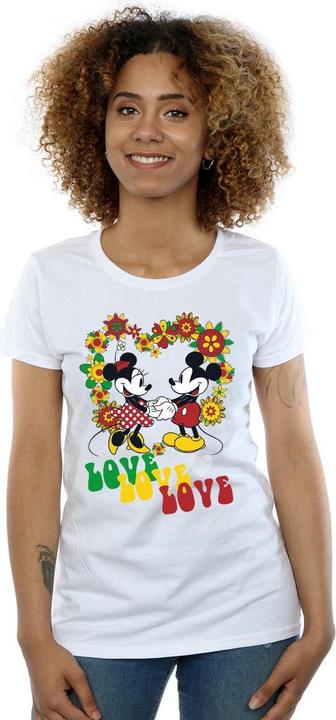 Image du produit Disney - T-shirt MICKEY AND MINNIE MOUSE HIPPIE LOVE - Femme (S)