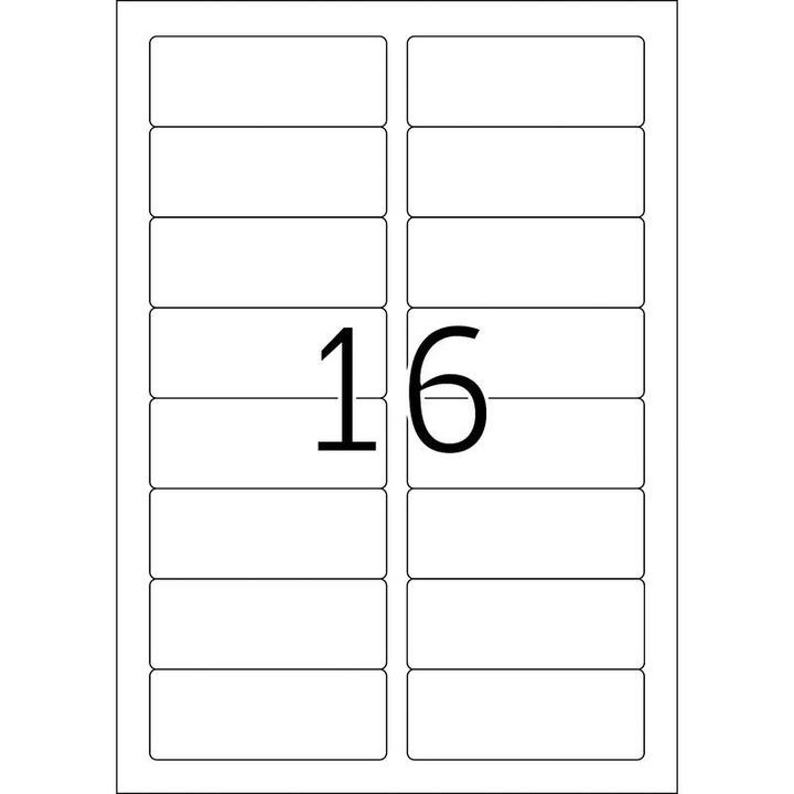 Actual product image HERMA A4 removable name labels