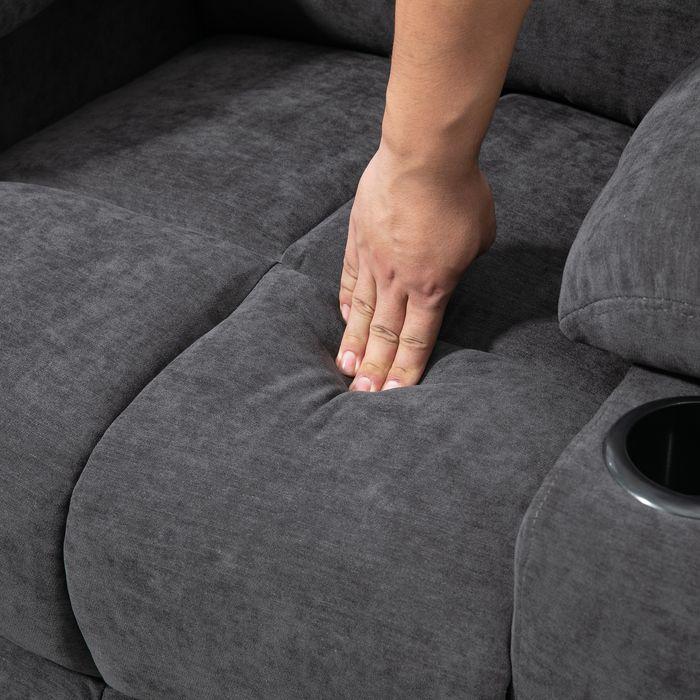 Immagine prodotto Swisshandel24 Poltrona con ausilio per l'alzata, poltrona reclinabile elettrica con funzione massaggio, poltrona