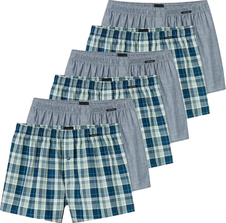 Actual product image Schiesser 6er Pack Web Boxershorts (5, M, pack of 6)