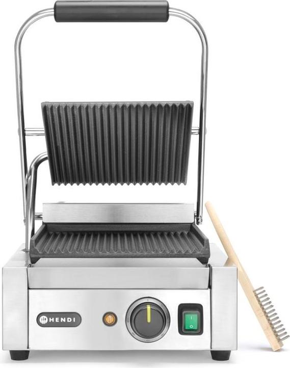 Produktbild Hendi Profi Kontaktgrill Gastro EINZEL - oben und unten gerillt