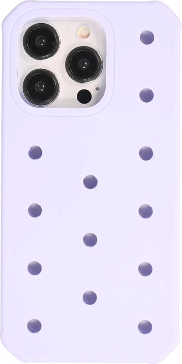 Actual product image PhoneLook Coque Case épais en silicone avec des trous pour les stickers à fixer clair (Apple iPhone 14 Pro)