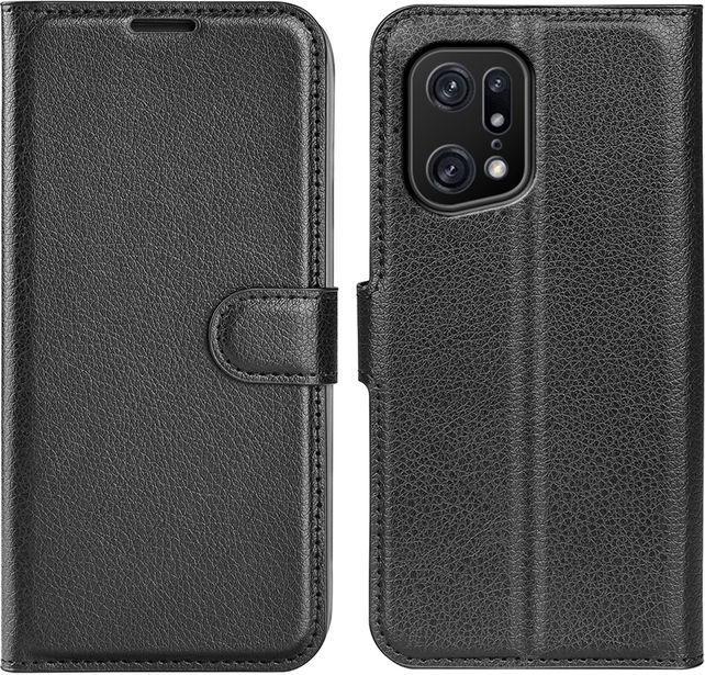 Actual product image MU Classic Litchi Leather Bookcover Series (Oppo Find X5 Pro)