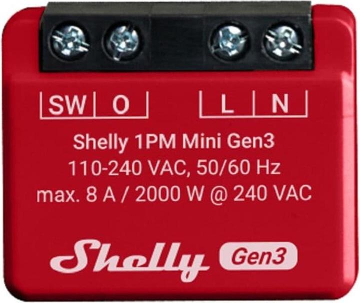 Immagine prodotto Shelly 1PM Mini Gen3 (Attuatore dell'interruttore)