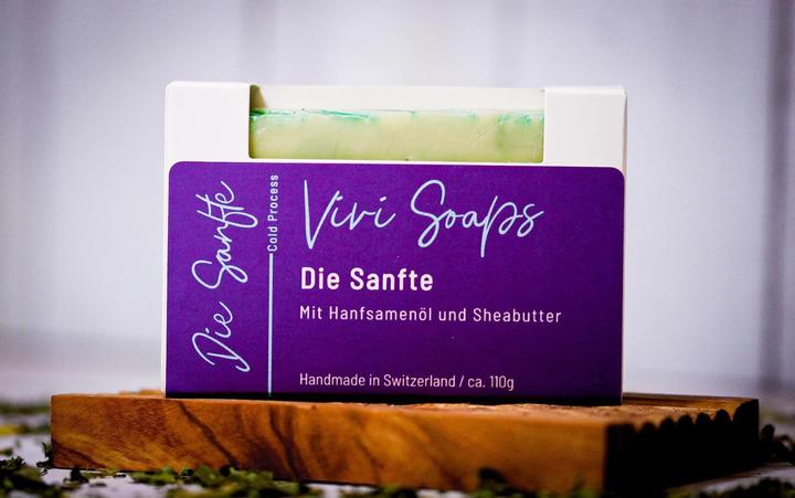 Produktbild Vivi Soaps Sanfte Hanfölseife (Hartseife)