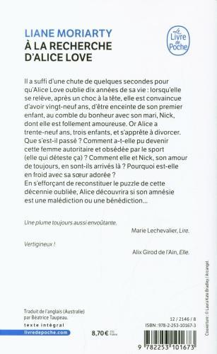 Produktbild A la recherche d'Alice Love (Französisch, Moriarty Liane, 2020)