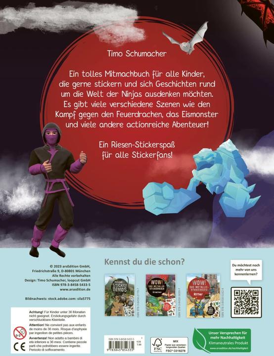 Produktbild Mein Ninja-Stickerbuch