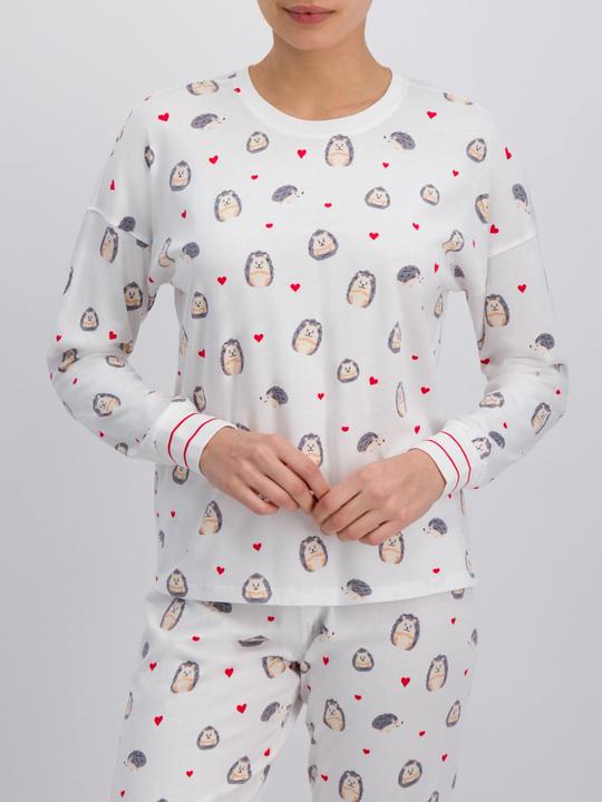 Actual product image Pj Salvage Pyjama top "Be mine" offwhite (36)