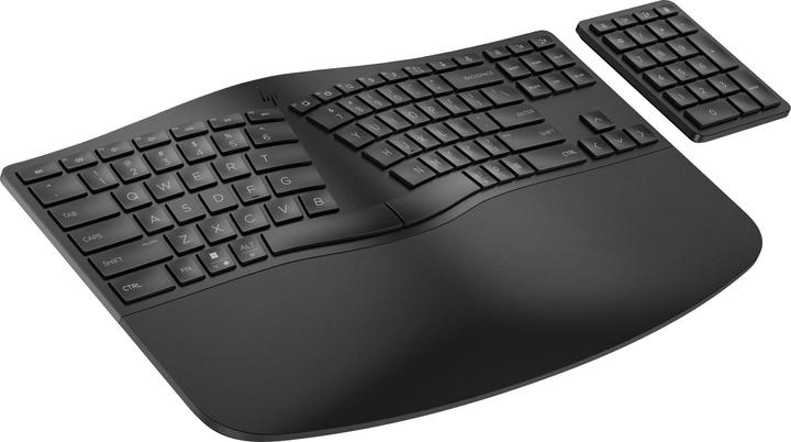 HP Hewlett-Packard 965 BLK Ergonomic Wireless Keyboard, 965, BLK (CH, Kabellos)