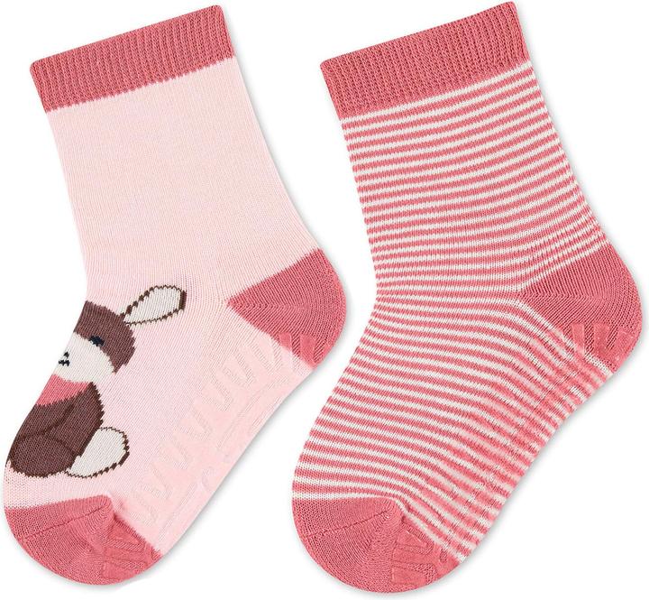 Immagine prodotto Sterntaler Emmi Calzini Antiscivolo Bambina Set di 2 Rosa Gr. 23/24 (Confezione da 2, 24)