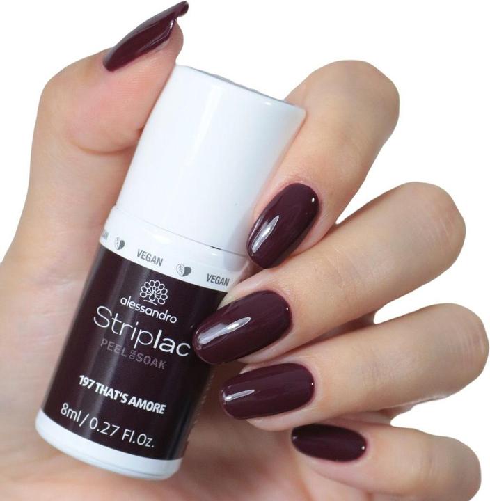 Actual product image Alessandro Striplac Peel or Soak off That's Amore (197 Thats Amore, Colour paint)