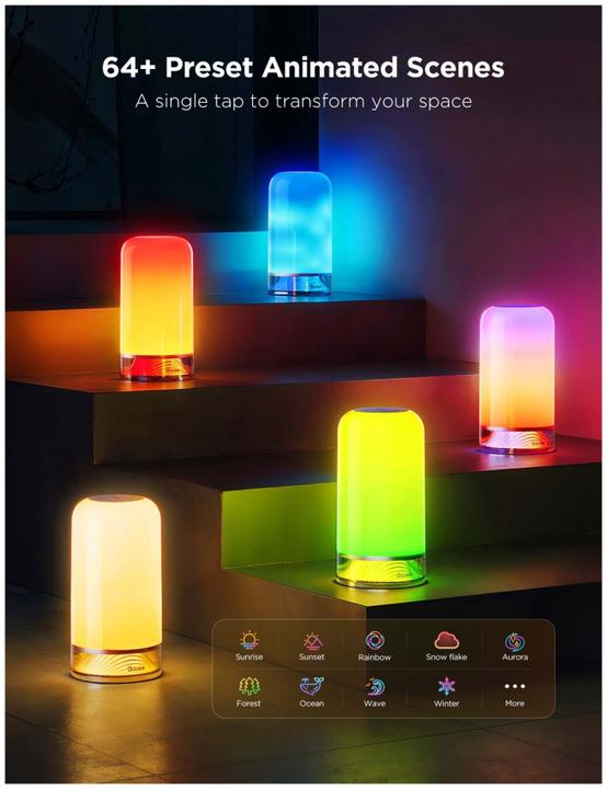 Image du produit Govee Lampe de table RGBICWW (500 lm)