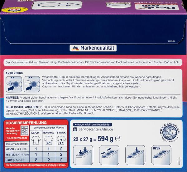 Actual product image dm Denkmit 3in1 Active Caps (22 Washing cycles, Caps)