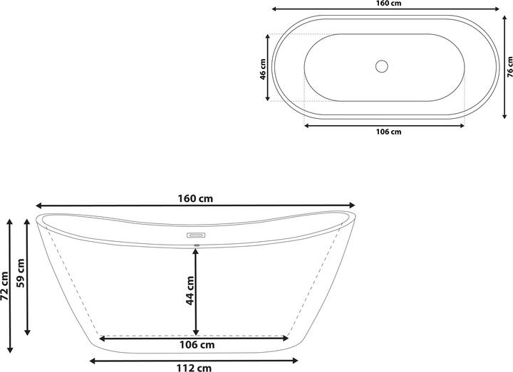 Actual product image Beliani Antigua (220 l, 76 cm)
