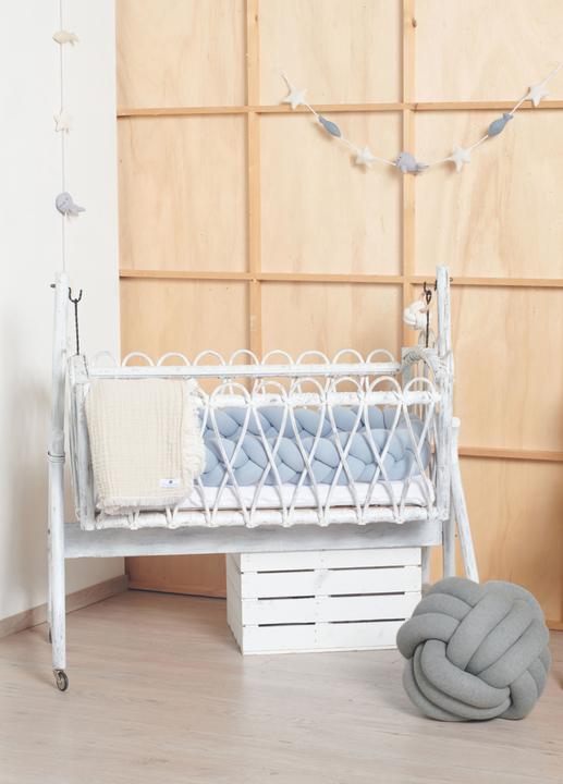Produktbild nordic coast company Zopfkissen Medium Grau (40 x 40 cm)