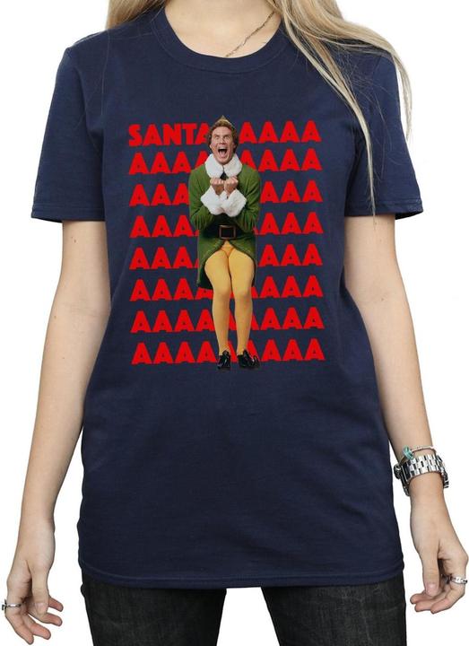 Immagine prodotto Elf Buddy Santa Scream Maglietta Ampia Donna (XXL)