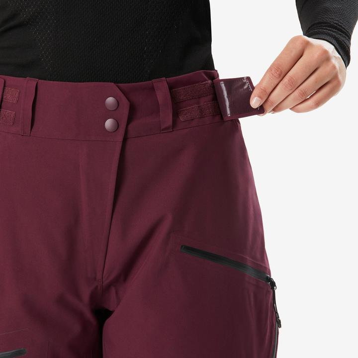 Immagine prodotto Wedze Pantaloni da sci da donna caldi e traspiranti Donna - 500 rosso bordeaux (44)