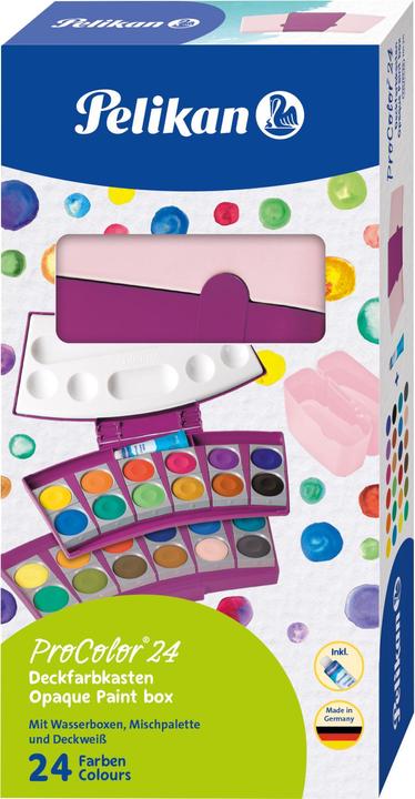 Produktbild Pelikan Deckfarbkasten ProColor 735, 24 Farben, beere/rosa (Rosa, Beere, 24 ml)