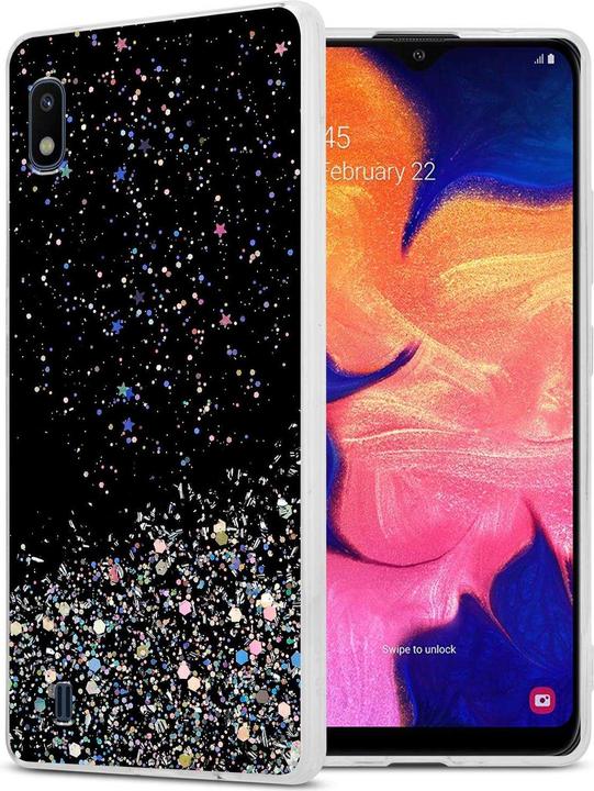 Actual product image Cadorabo TPU cover sparkling glitter (HTC One M10, Samsung Galaxy A10)