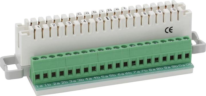 Actual product image Cobinet Disconnection strip 2/10 LSA screw terminals shunting side up to 2.5mm D 1020 029 (2.50 mm)