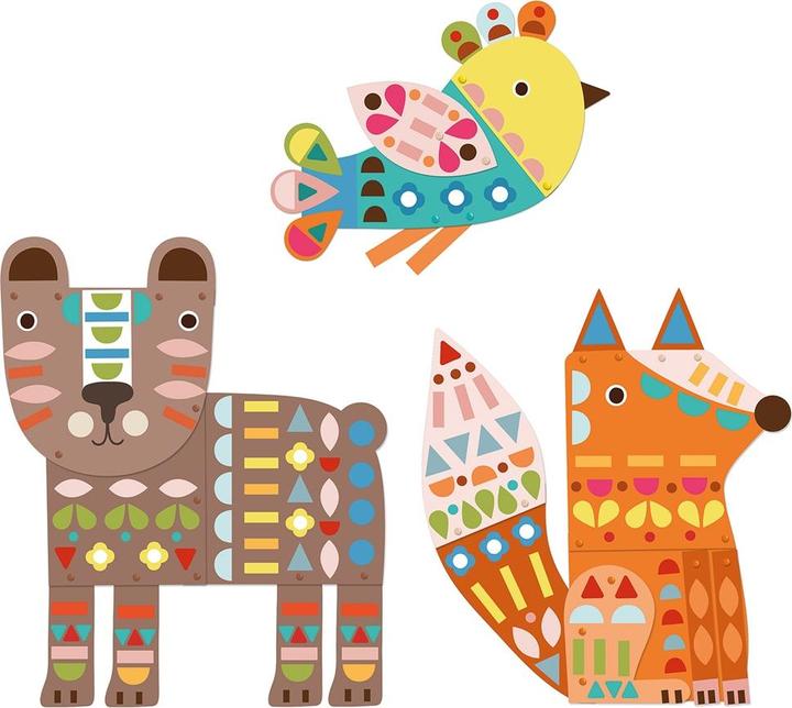 Actual product image Djeco Crafting with paper - Big animals
