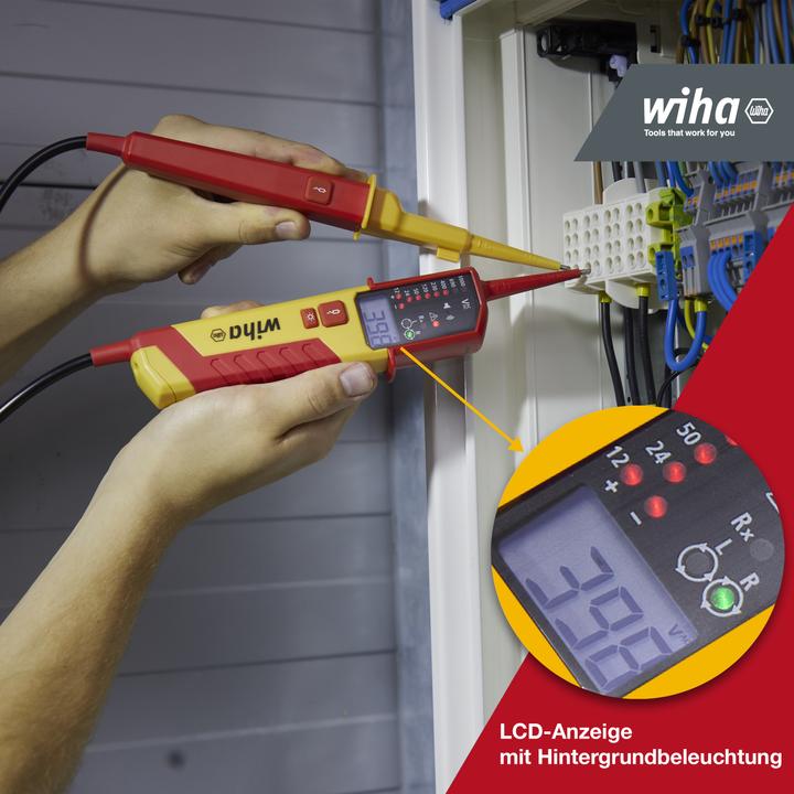Actual product image Wiha Voltage and continuity tester (CAT IV 600V, CAT III)