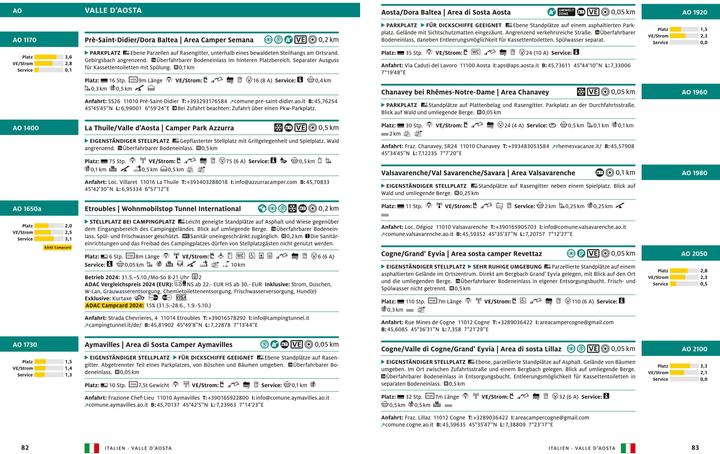 Etichetta energetica Adac Stellplatzführer 2025 Deutschland und Europa (Tedesco, 2025)