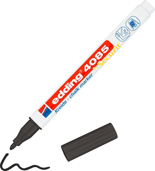 Image du produit Edding Marqueur craie (Noir, 1 mm, 1 x)